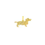 9ct Gold Dachshund Dog Pendant