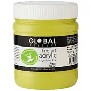 Global Colours Acrylic Paint Zero VOC 500mL Pearl