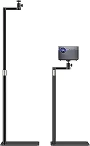 Projector Stand Floor Projector Mount Adjustable Height 60cm to 130cm Universal Projector Ceiling Mount 360 Degree Rotation Compatible with EPSON, XGIMI, VANKYO, Jinhoo, AuKing