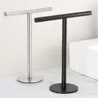 J# Durable Stainless Steel Hand Towel Holder Free Standing Bath Towel Bar Stand