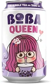 Boba Queen Bubble Tea Taro Flavor 330ml 6 Pack