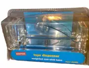 Staples Lucite Tape Dispenser Two Hole Pen Holder with Chrome Base Sealed