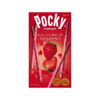 在飛比找ETMall東森購物網優惠-Glico 格力高香甜美味Pocky餅乾草莓味27.5g×2