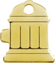Fire Hydrant | Brass ID Tag \ FREE Shipping & Engraving