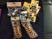 Holdbacks, Wood Drapery Rings With Clips And Swag Hooks Lot