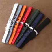 20mm Rubber Silicone Watch Strap Band For Omega Seamaster 300 Watchband W/Logo