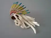 TBLeague PL2022-200A 1/6th Mohegan Hunter Attire White Action Figure War Bonnet