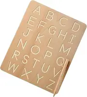 CORHAD Educational Toys Set Number and Letter Teaching Board Wooden Letter Tracing Board Early Learning Toys for Toddlers