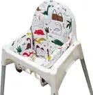 High Chair Cushion with Cover for IKEA Antilop High Chair, Wooden High Chair Pad