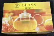 Glass Teapot with Removable Infuser and Lid 1000ml NEW IN BOX Coffee or Tea