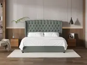 My Style Winged Headboard & Slimline Base - Super King / Seaglass / Standard Base