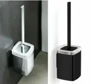 Milli GLANCE WALL MOUNTED TOILET BRUSH SET Frosted- Chrome Or Matte Black