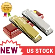 EASTTOP 10hole Diatonic Harmonica Key of C Blues Harp Professional Birthday Gift