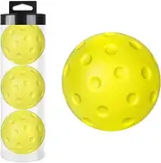 GkgWuxf Foam Pickleball Balls | 3X PU Foam Training Pickleballs - 74mm Soft Pickleball Hollow Sports Accessories, Warm Up Drill Balls for Indoor Outdoor, Yards Lawns Gyms Patios