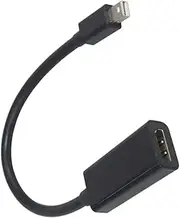 KOMBIUDA Mini Displayport to Cable 25cm Dp to Adapter Full 1080p Black Compatible Pro Air Laptops
