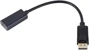 Displayport to HDMI Adapter, 2Pcs Displayport Male to HDMI Female Cable Converter Adapter Displayport to HDMI Converter for PC