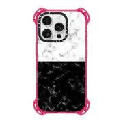 iPhone 16 Pro Bounce Case MagSafe Compatible Black or White Marble