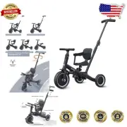 Adjustable Toddler Bike with Push Handle - Perfect Gift for Kids 1-3 Years