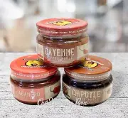 3 Louisiana Pepper Exchange Cayenne Chipotle & Habanero Pepper Puree 4oz Each