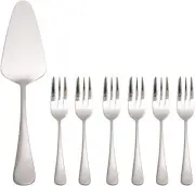 Maxwell & Williams Madison Cake Server & Fork 7Pc Set Gift Boxed