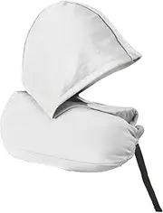 [Cryfokt] Hoodie Travel Pillow, Hooded Neck Pillows, Airplane Flight Headrest Sleep U Type, Comfortable Breathable Flight Pillow Chin Support for Airplane, Car, Office, Home