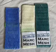 Blue Collar Lax March Mesh Waxed Lacrosse Mesh - 3 pieces - green, blue, white