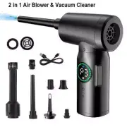 2 in 1 Air Blower & Vacuum Cleaner Cordless 7500mAh Compressed Air Duster