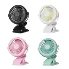 Mini Portable USB Fan Clip Fan Light Weight USB Rechargeable Desk Cooling Supply