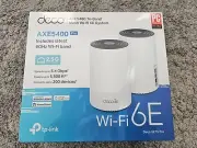 TP-Link Deco AXE5400 PRO Tri-Band Mesh WiFi 6E System - 2.5G 2 pk *NEW SEALED*