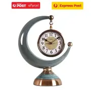 Luxurious European Retro-Style Desktop Clock for Study or Living Room