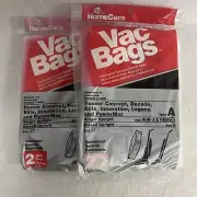 2-Home Care 2 Pack Vacuum Cleaner Bags Type A Hoover Concept Decade Style 17 New
