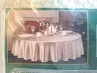 VTG Trim A Home Kmart Christmas Tablecloth Round 70" In NEW - All Occasions