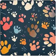 ODAWA Magic Cloth Bag 21.7 In, Cat Paw Prints Travel Makeup Bag Organizer, Lightweight Cloth Wrap for Camera Lens