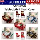 Christmas Tablecloth Rectangle Dining Table Chair Cover Xmas Party Decoration