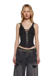 [Widow] High Voltage Lace Up Top