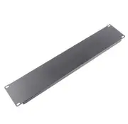 LDR 2U 19' Blanking Panel - Rack Mountable 19' - Black Metal Construction WB-CA-37-2U