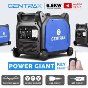 Gentrax GTX6600 Inverter Generator 6.6KW 6.0KW Remote Start Outdoor Backup Power