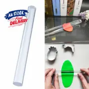 1x Acrylic Roller Art Tool Clear Durable Polymer Craft Rolling Pin Clay Solid