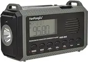 All Band Emergency Radio: Hand Crank Radio with Solar Power, Sos Alarm, and 10000mAh Battery, Ideal for Outdoor Adventures and Emergencies