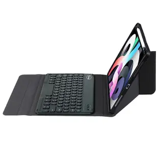 Powerway For iPad Air5/Air4(10.9吋)專用圓立型藍牙鍵盤皮套組/免運/注音印刷/保固一年