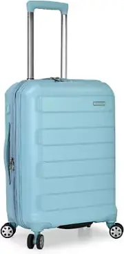 Pagosa Indestructible Hardshell Expandable Spinner Luggage, Baby Blue, Carry-On