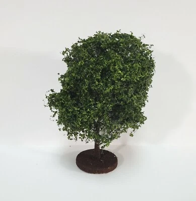Miniature Tree or Shrub Bush Green Model Railroad Train or Scale Model Scenery