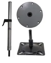 King Pin Square Seat Mount, Seat Base & Adjustable Seat Pedestal 590-790mm