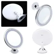 10x Magnifying Makeup Mirror LED Light Cosmetic Bathroom Round 360° Rotation
