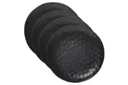 4x Ecology Speckle Ebony 27cm Stoneware Dinner Plate Dish Round Tableware Black