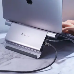 【ADAM 亞果元素】CASA Hub Stand USB－C 五合一筆記型電腦支架集線器(整合電腦支架與集線器功能)