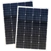 Enerdrive 2 x 150W Squat Fixed Solar Panel, Twin Pack