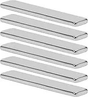 Pack of 6 Neodymium Magnets Extra Strong, Rectangular and Small, Flat Magnets for Crafts, Home and Office (60 x 10 x 3 mm)