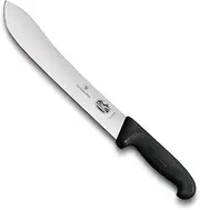 Victorinox Fibrox Heavy Stiff Blade Butchers Knife, Black, 5.7603.20