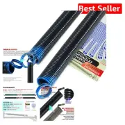 Corrosion Resistant Garage Extension Springs - 90lbs, 25" Long, Easy Install